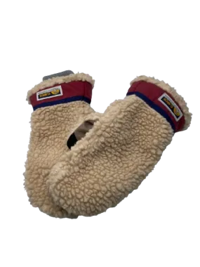 Elmer Beige Teddy Mitten Gloves UK M