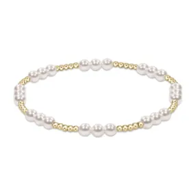 Enewton classic joy pattern 4mm bead bracelet - Pearl