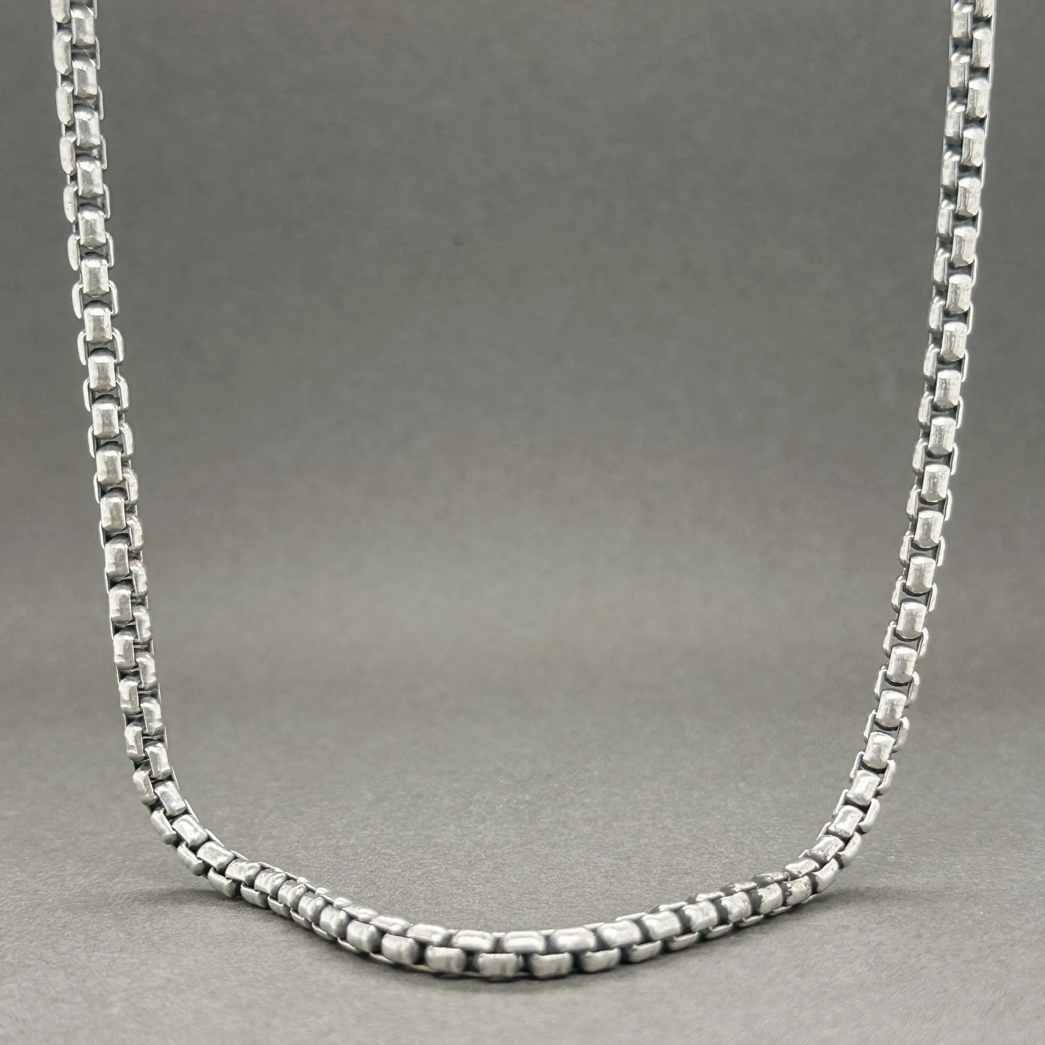 Estate David Yurman SS 3.6mm 36” Round Box Chain