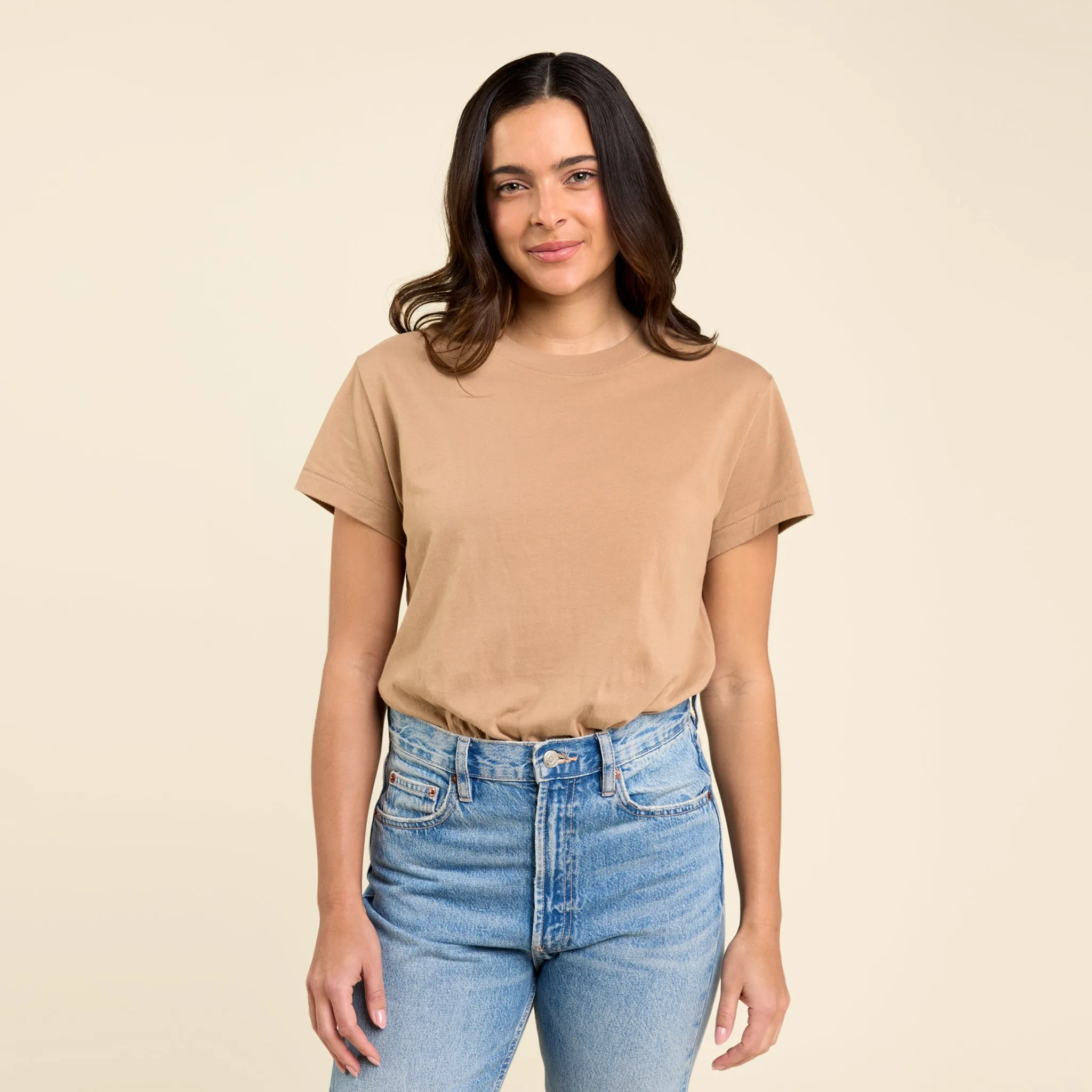 Everyday T-Shirt Bodysuit | Cinnamon