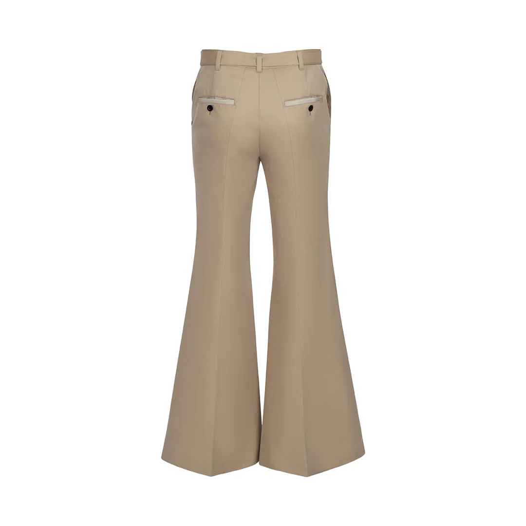 Flared Belted Trousers