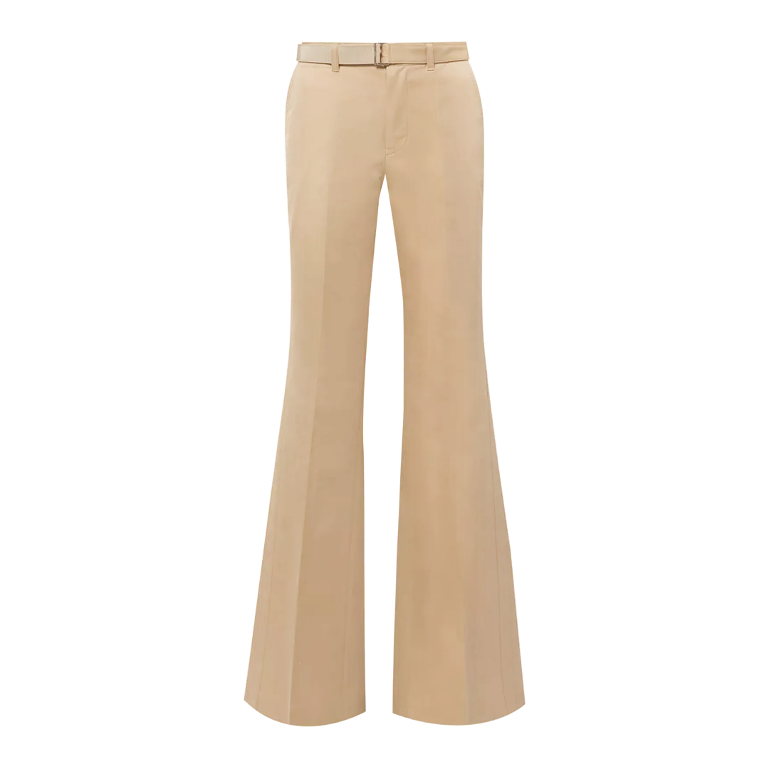 Flared Belted Trousers