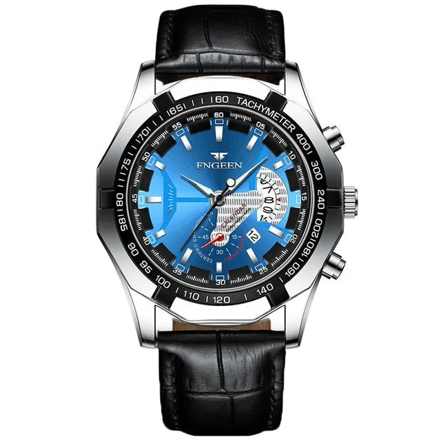 FNGEEN Luxury Quartz Sports Wristwatch