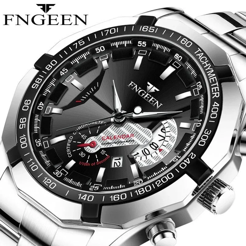 FNGEEN Luxury Quartz Sports Wristwatch