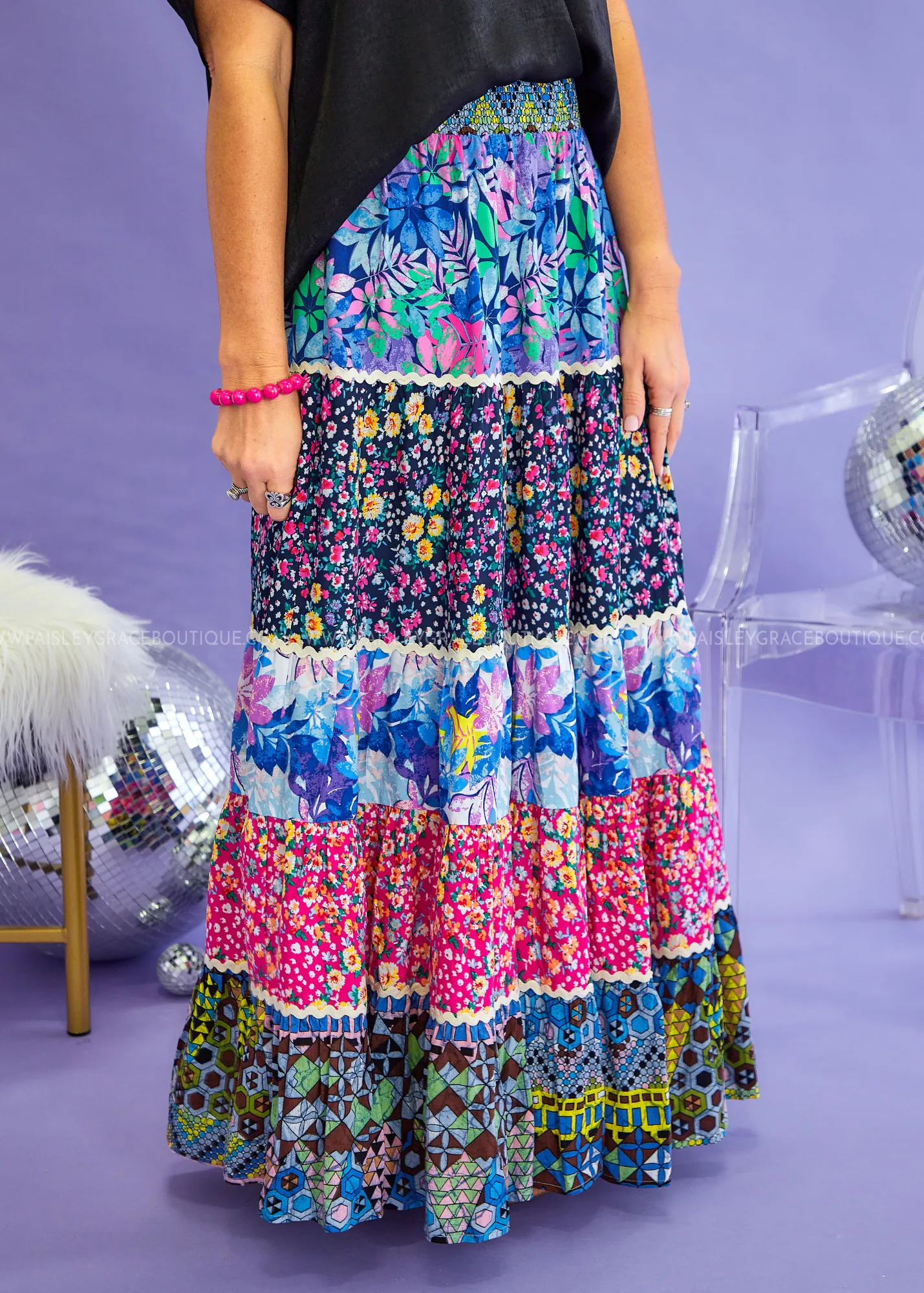 Gone To Greece Maxi Skirt