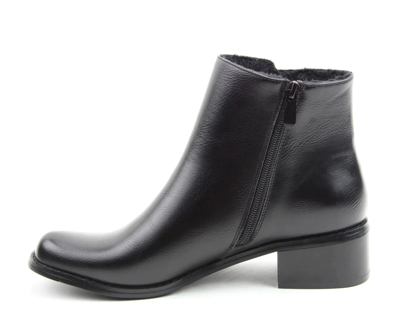 Heavenly Feet Vegan friendly Lauren Boot-BLACK