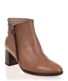 Hispanitas Selena Almond Leather Ankle Boot