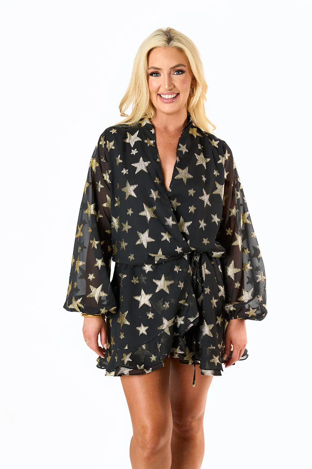 Jace Long Sleeve Romper - Super Nova