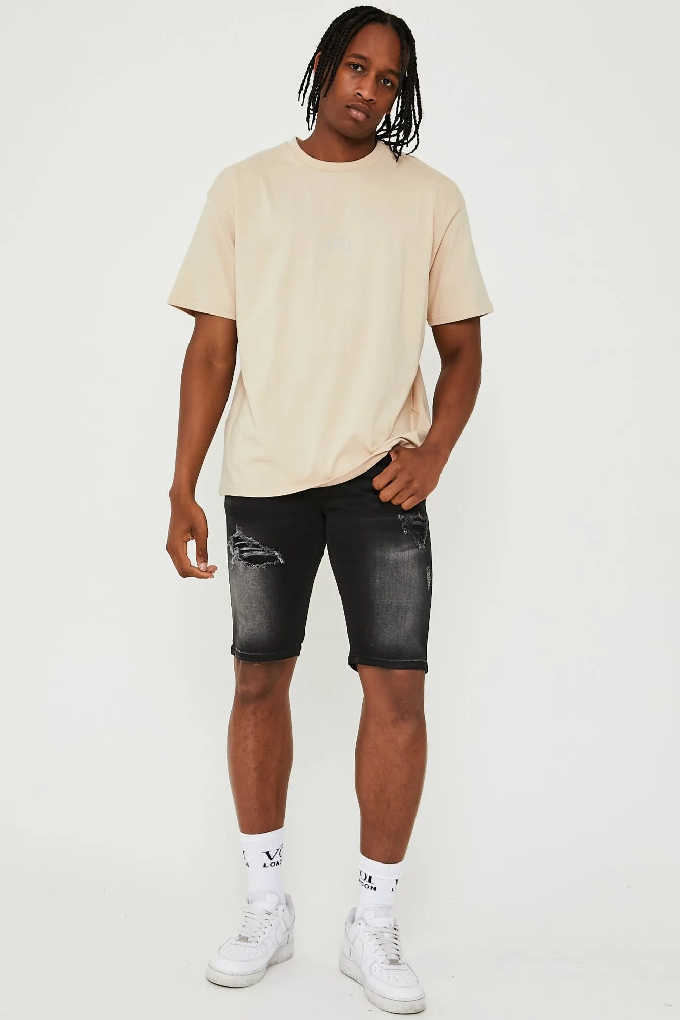 James Street Oversized T-Shirt - Beige