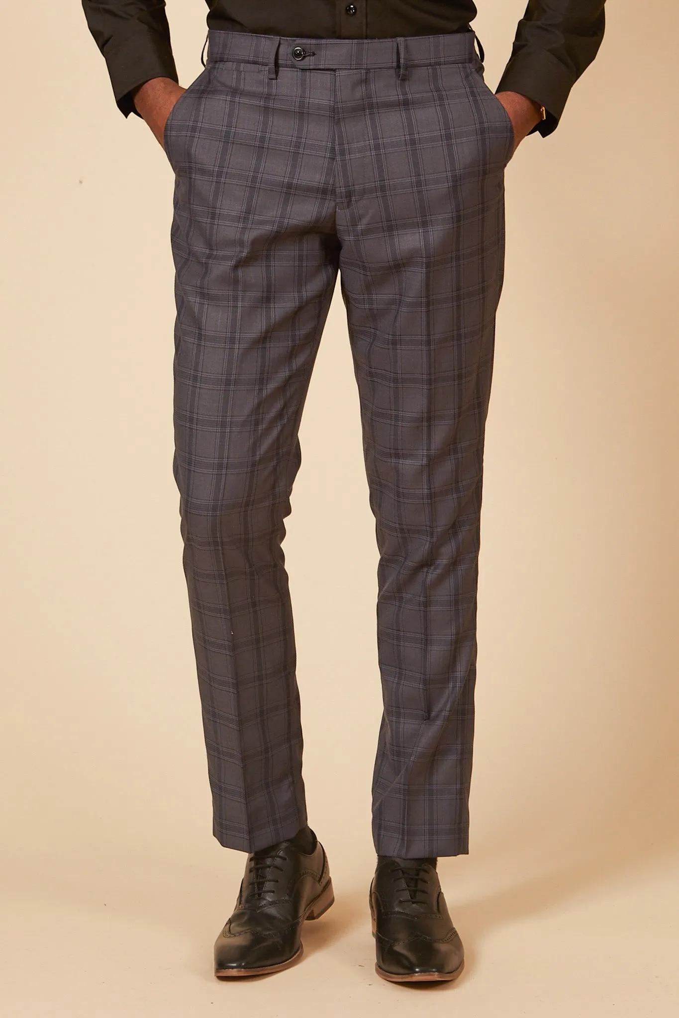 JOSE - Grey Check Three Piece Suit