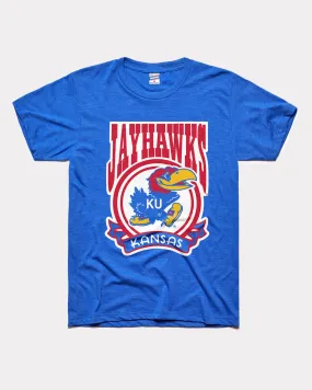 Kansas Jayhawks Cola Design Royal Blue T-Shirt