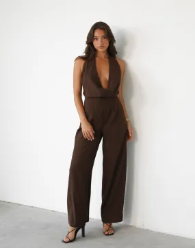 Kyeesha Jumpsuit (Cocoa)