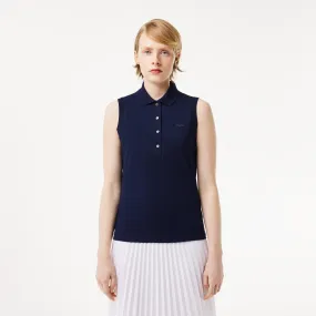 Lacoste Women's Sleeveless Cotton Piqué Polo