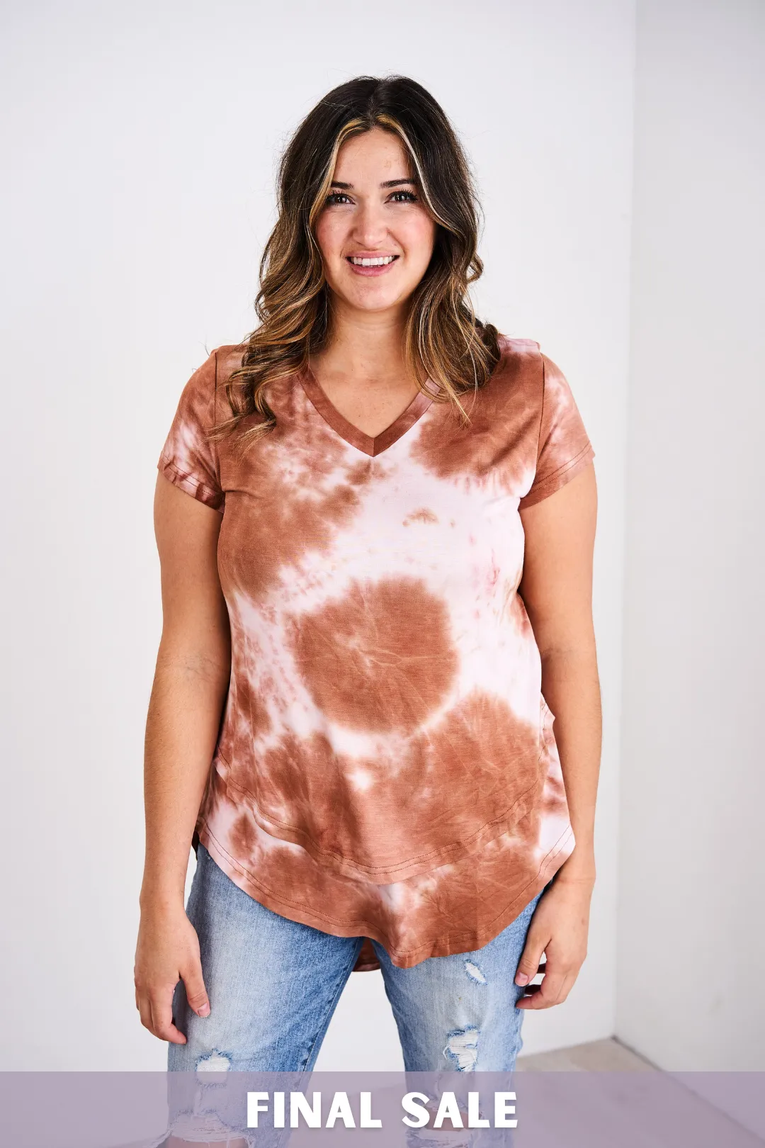 Latched Mama Printed V-Neck Nursing Tee 2.0 - Final Sale