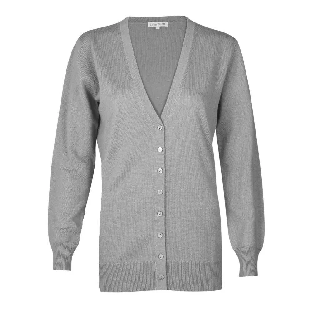 Lona Scott - Ladies Cashmere Long V Neck Cardigan