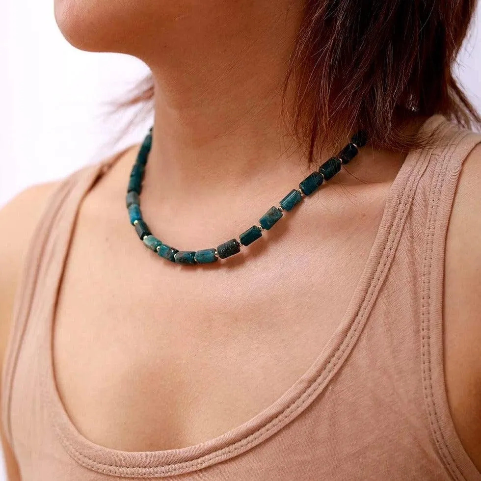 Maranirra African Turquoise Choker Necklace