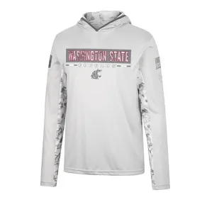 Mens Washington State White Camo OHT Military Appreciation Sweatshirt