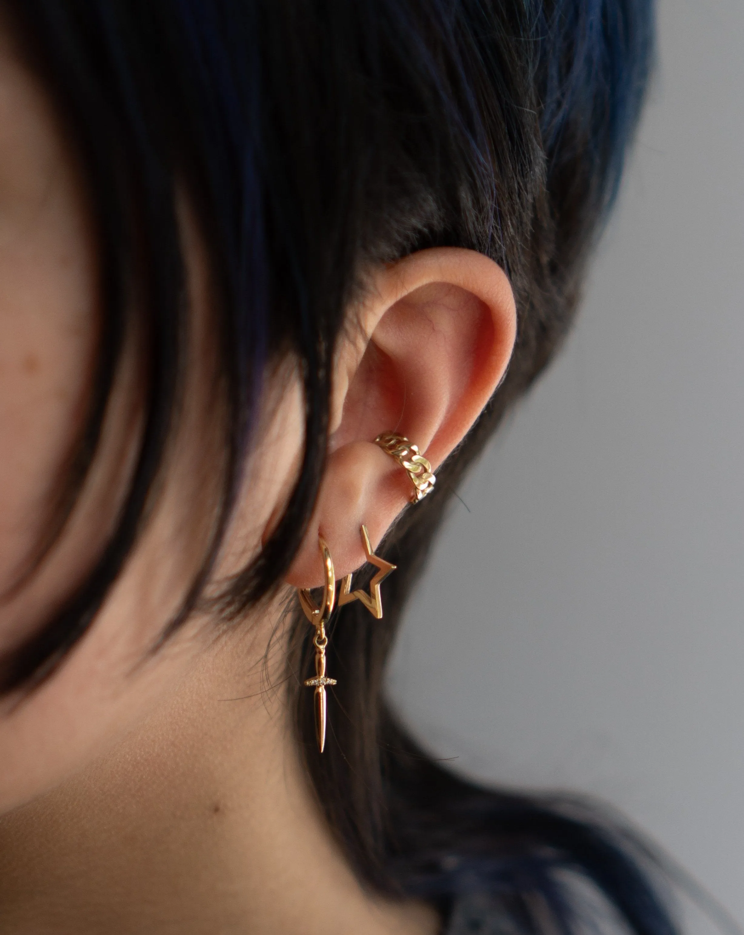 Miami Ear Cuff - 14k Yellow Gold