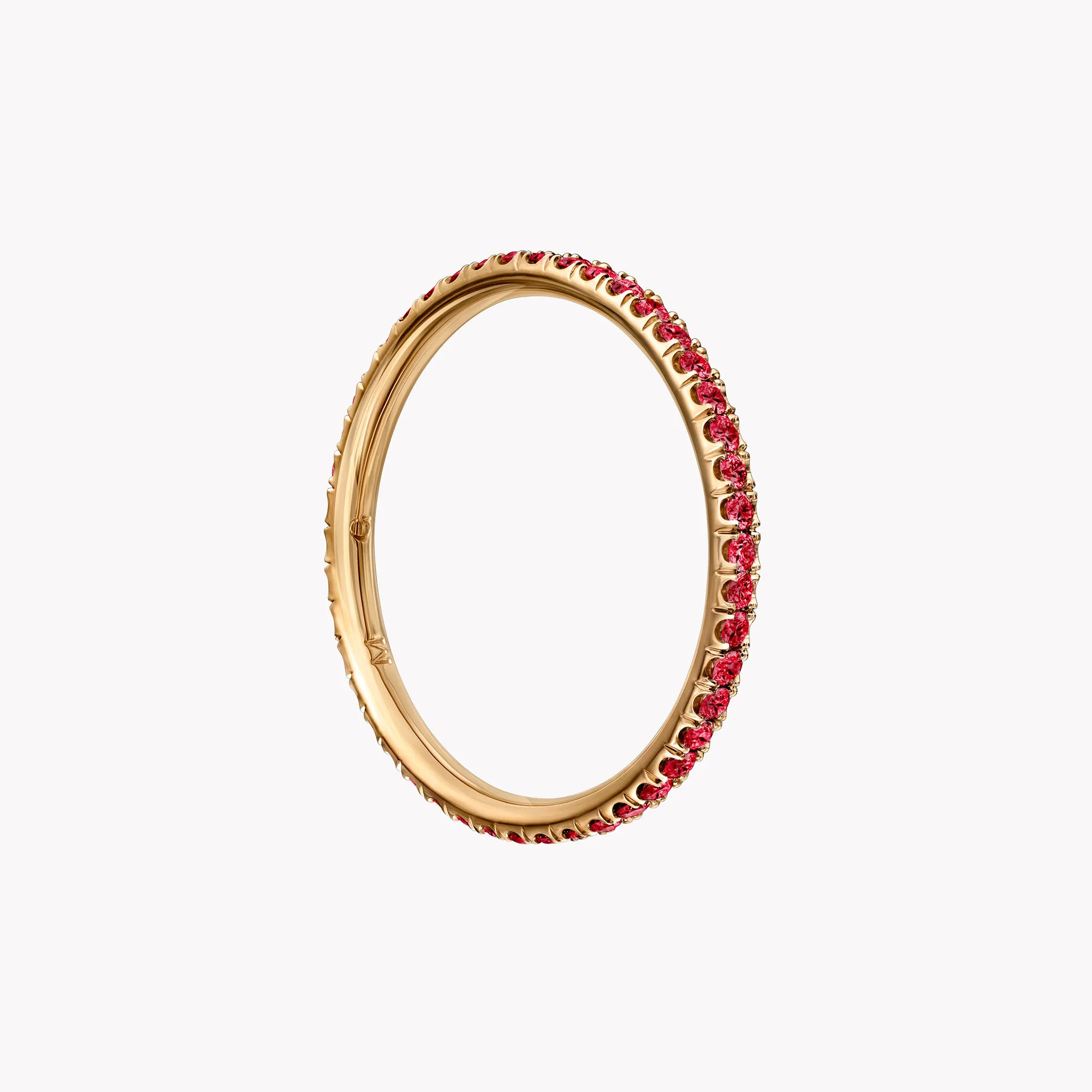 Micro Pavé Ruby Eternity Band