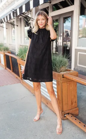 Midnight Romance Black Mini Dress