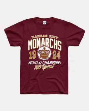 Monarchs 100 Year Champs Maroon T-Shirt