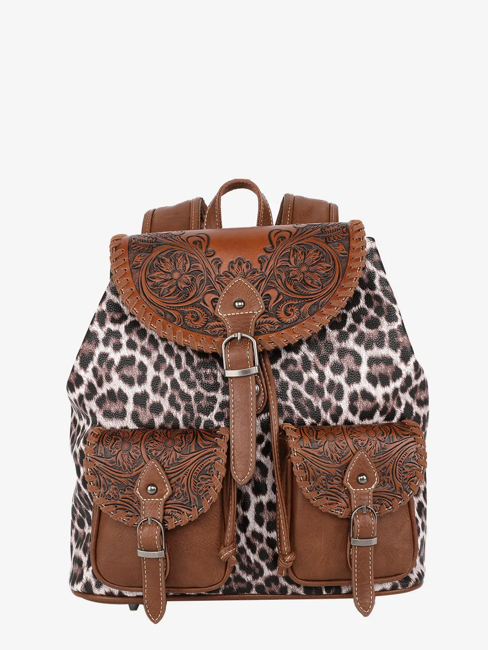 MW1173-9110 Montana West Tooled Collection Backpack - Pink