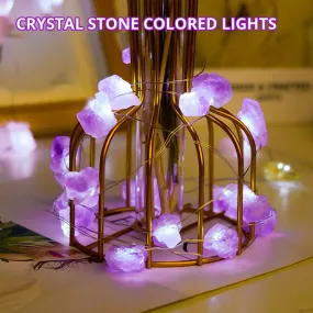 Natural Pink Amethyst Original Stone Atmosphere Light