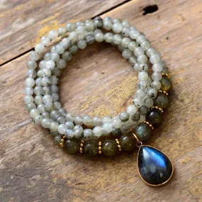 'Nyiwarri' Labradorite Beads Stretchy Bracelet