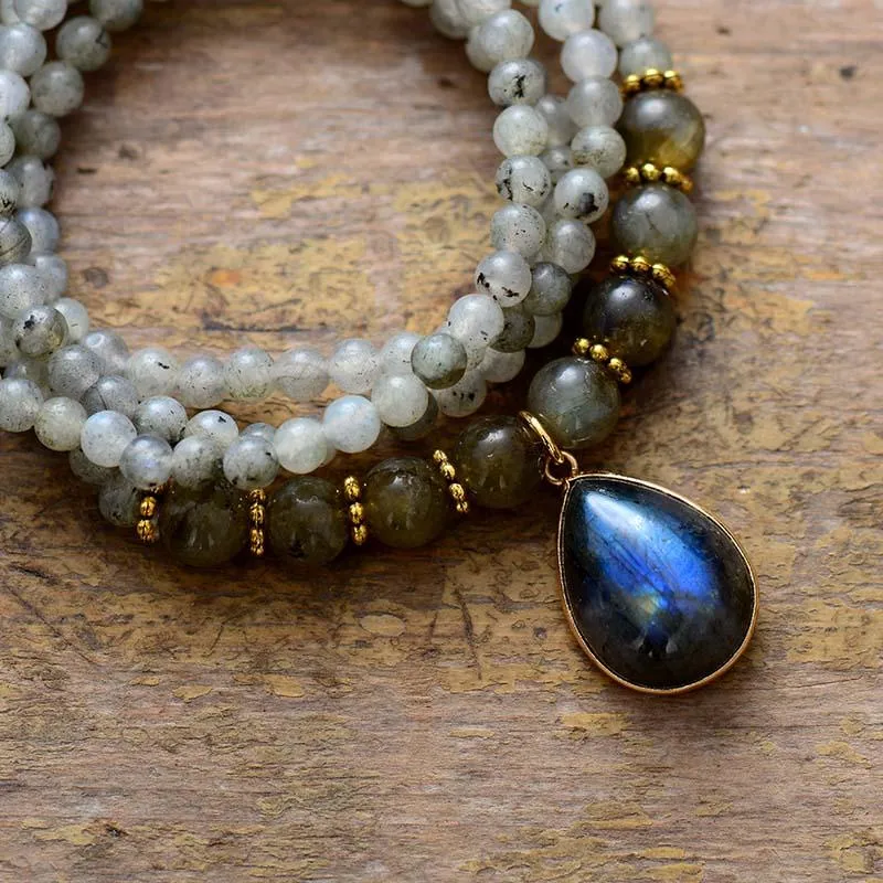 'Nyiwarri' Labradorite Beads Stretchy Bracelet