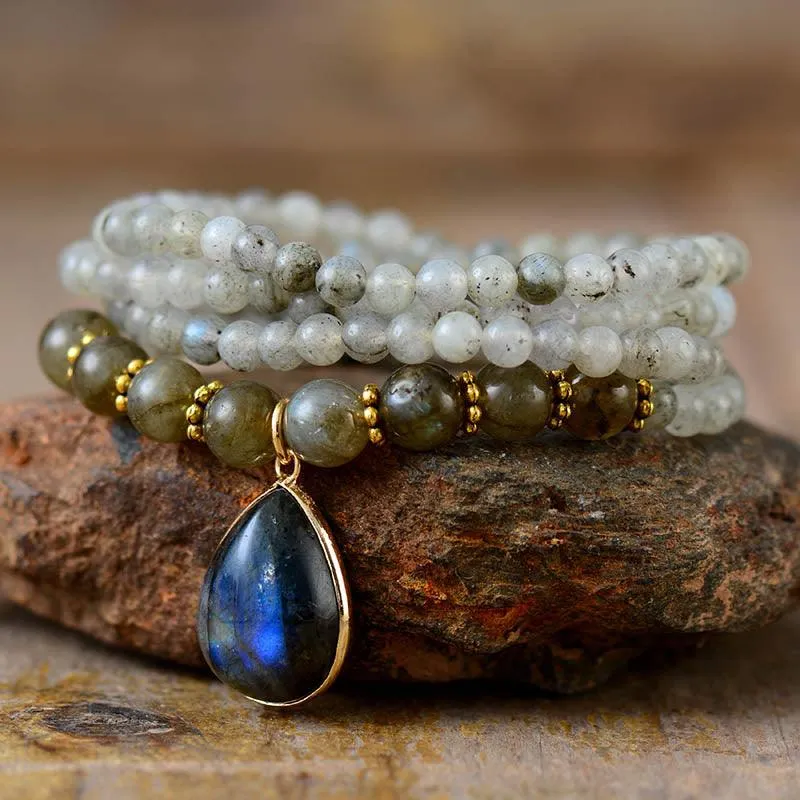 'Nyiwarri' Labradorite Beads Stretchy Bracelet