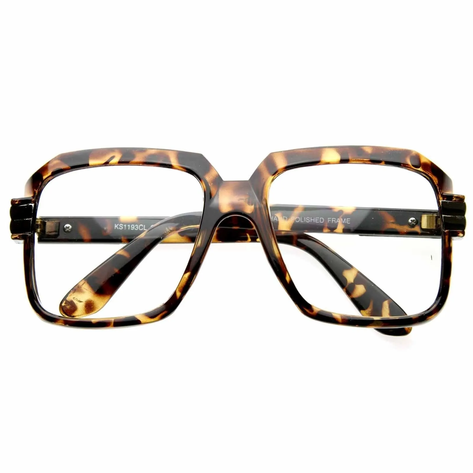 Old School Hip Hop Style Square Vintage Square Glasses