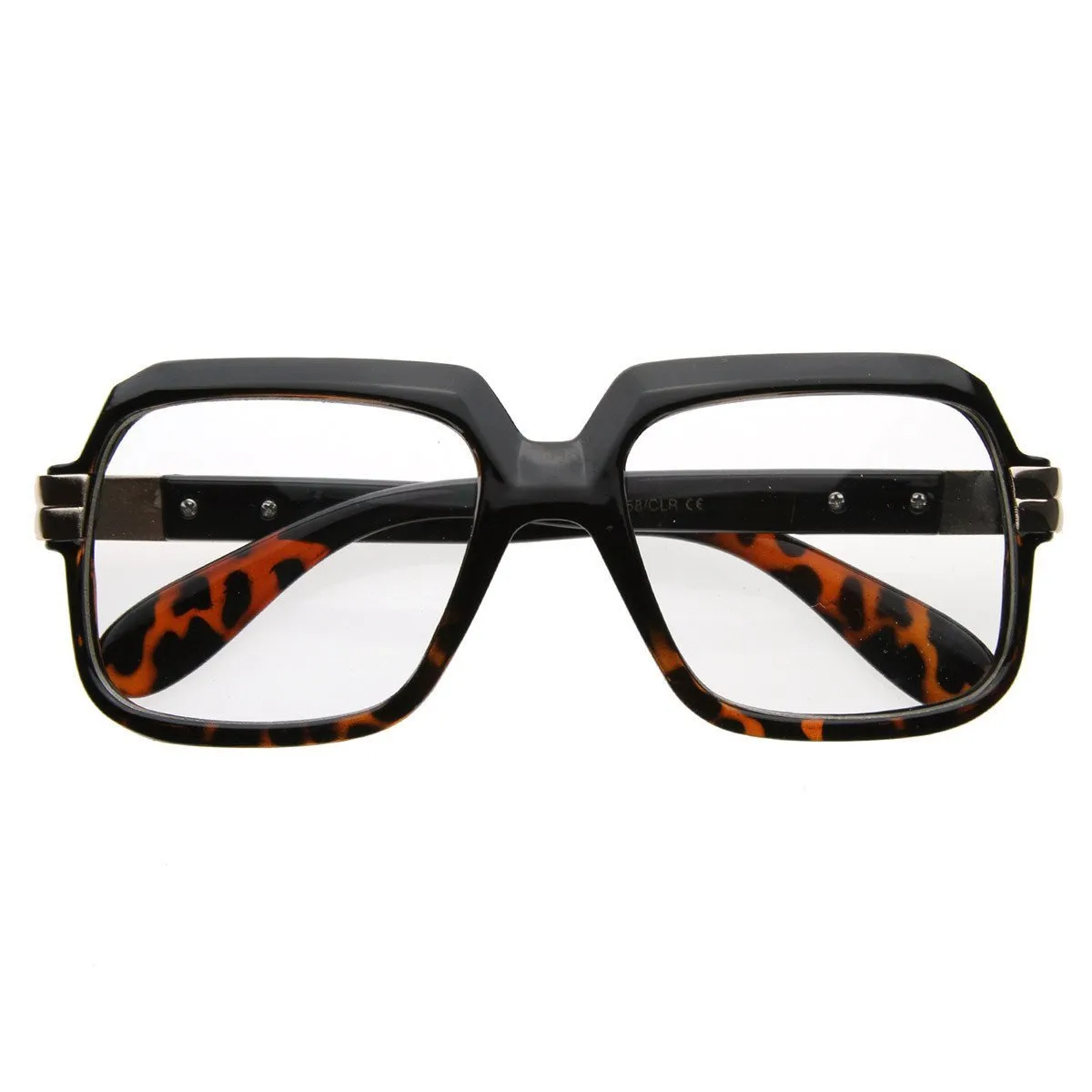 Old School Hip Hop Style Square Vintage Square Glasses