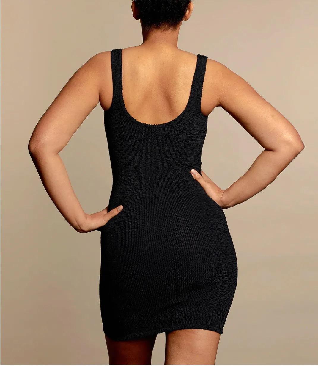 One Size Tank Dress - Black