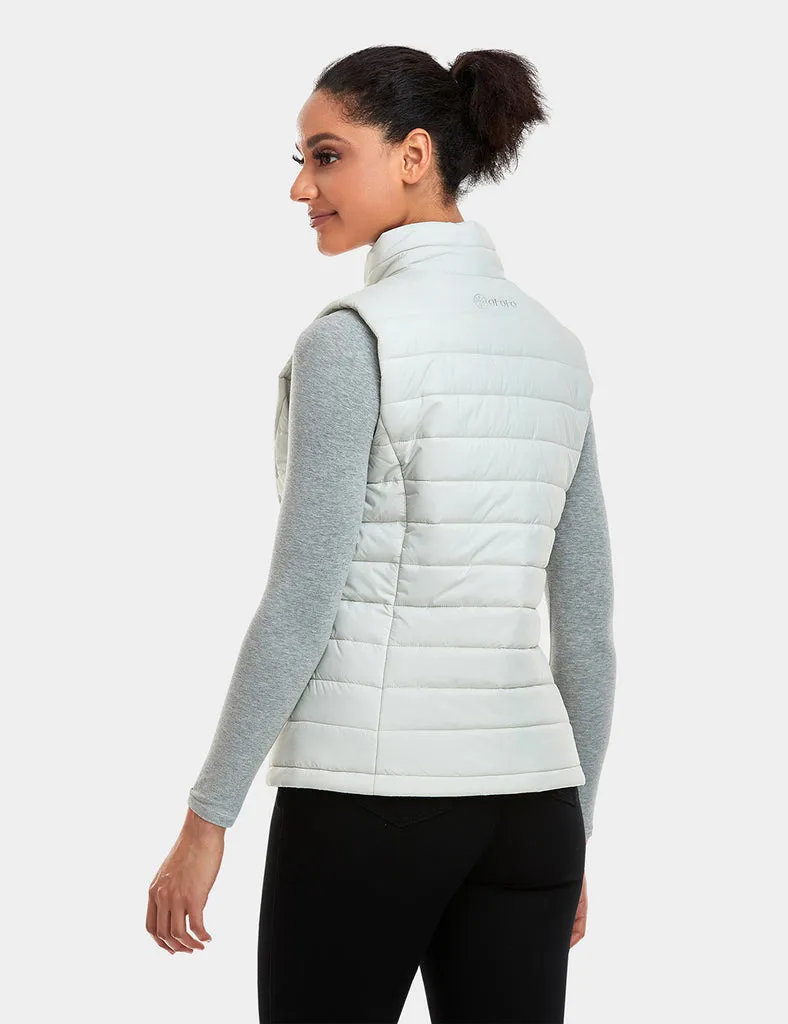 (Open-box) Women's Classic Heated Vest - Off White with B19G Battery