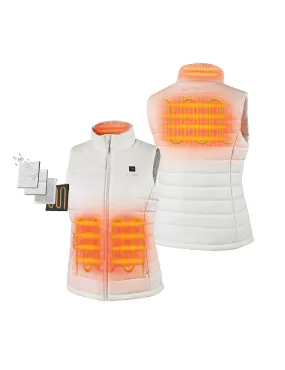 (Open-box) Women's Classic Heated Vest - Off White with B19G Battery