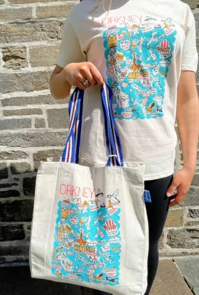 Orkney Map Tote Bag - Exclusive to Judith Glue