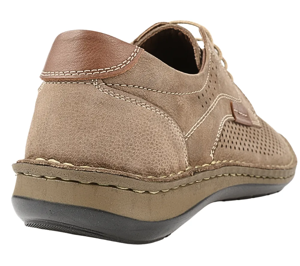 Pantofi casual, barbati, GORETTI, B36-9506 bej, piele intoarsa