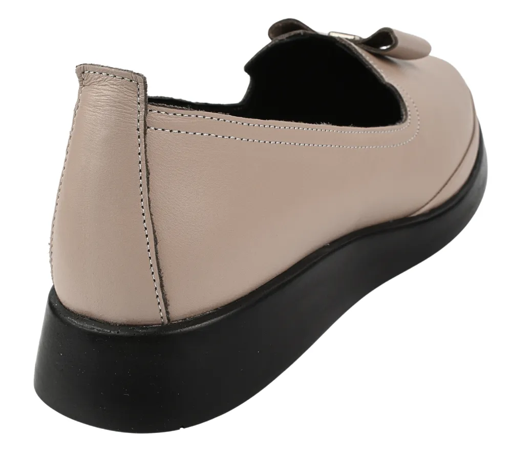 Pantofi casual,dama, ANNA VIOTTI, K78 taupe, piele naturala