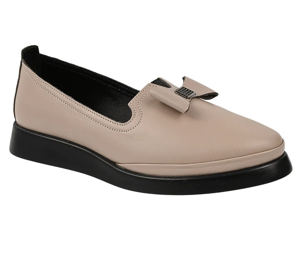 Pantofi casual,dama, ANNA VIOTTI, K78 taupe, piele naturala