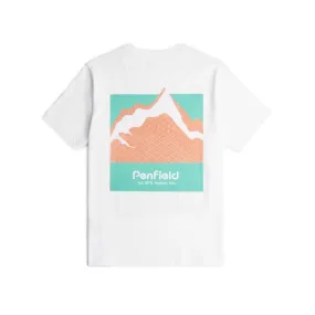 Penfield MOUNTAIN PRINT T-SHIRT White