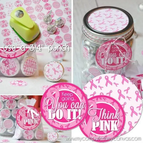 Pink Ribbon KISS PRINTABLES {Breast Cancer Awareness}