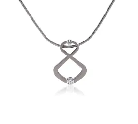 PT108W B.Tiff Infinite Stainless Steel Pendant Necklace