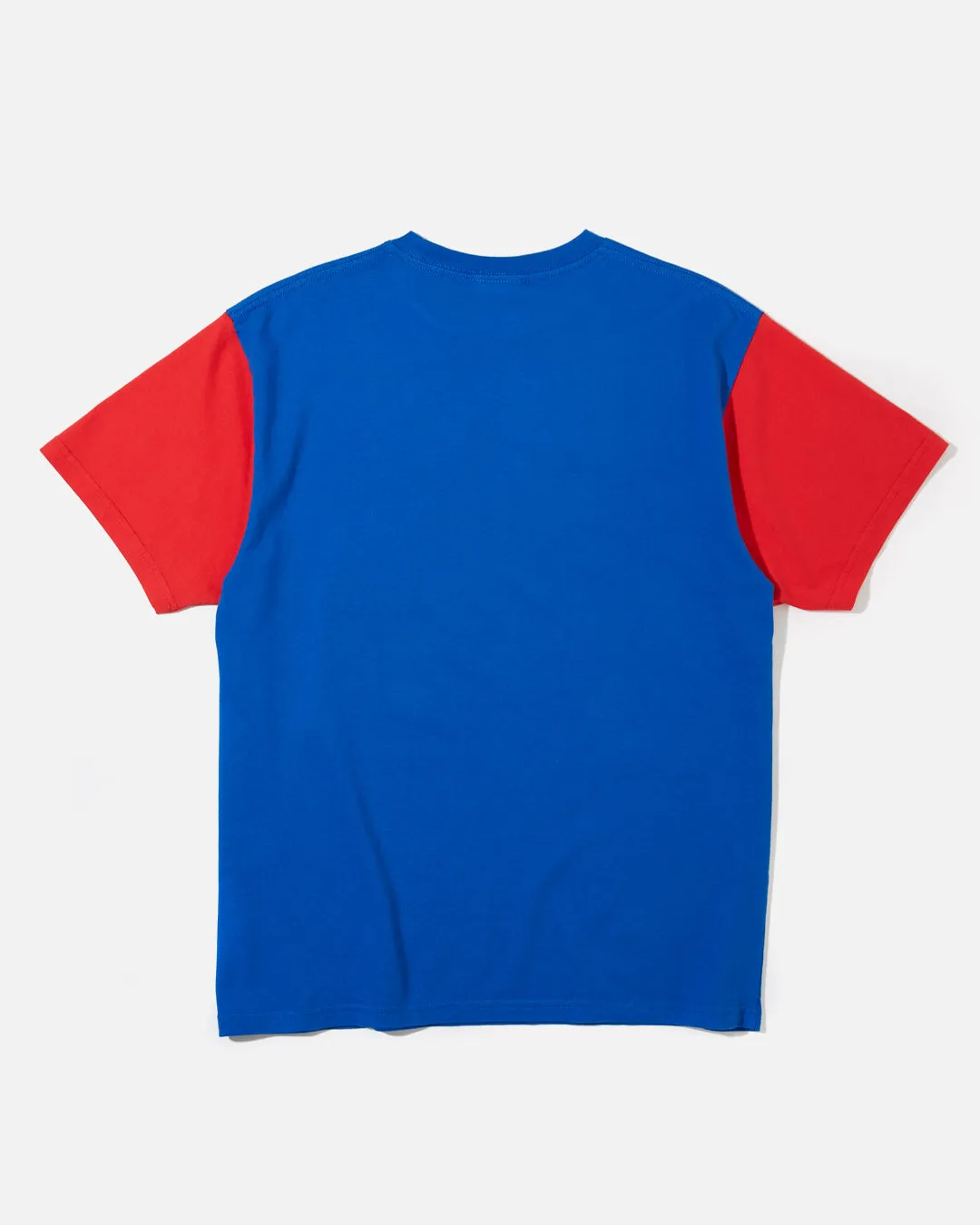 "Daisy World" T-Shirt - Cote d'Azur Blue / Cherry Red