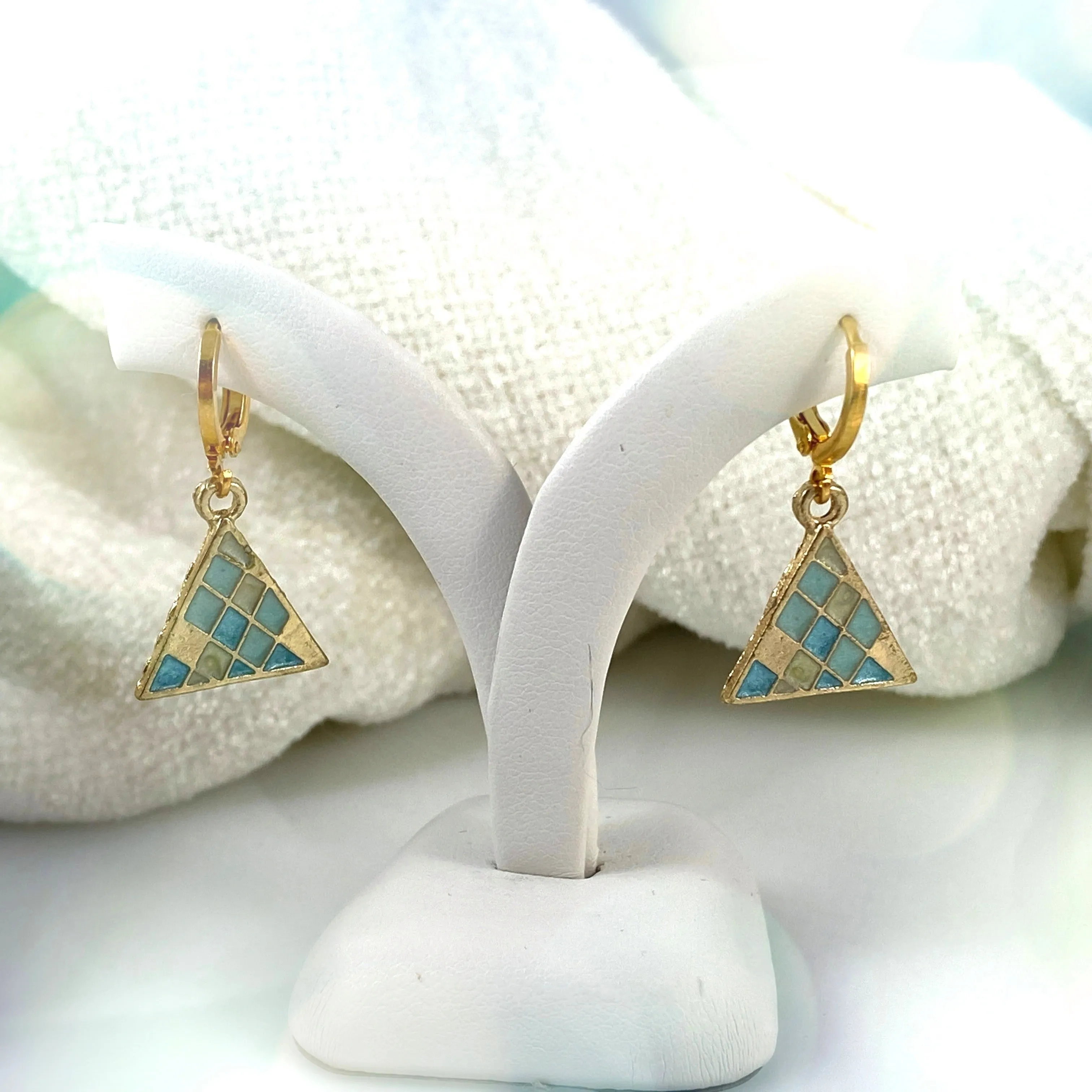 "Little Pyramid" Earrings (Various Colours)