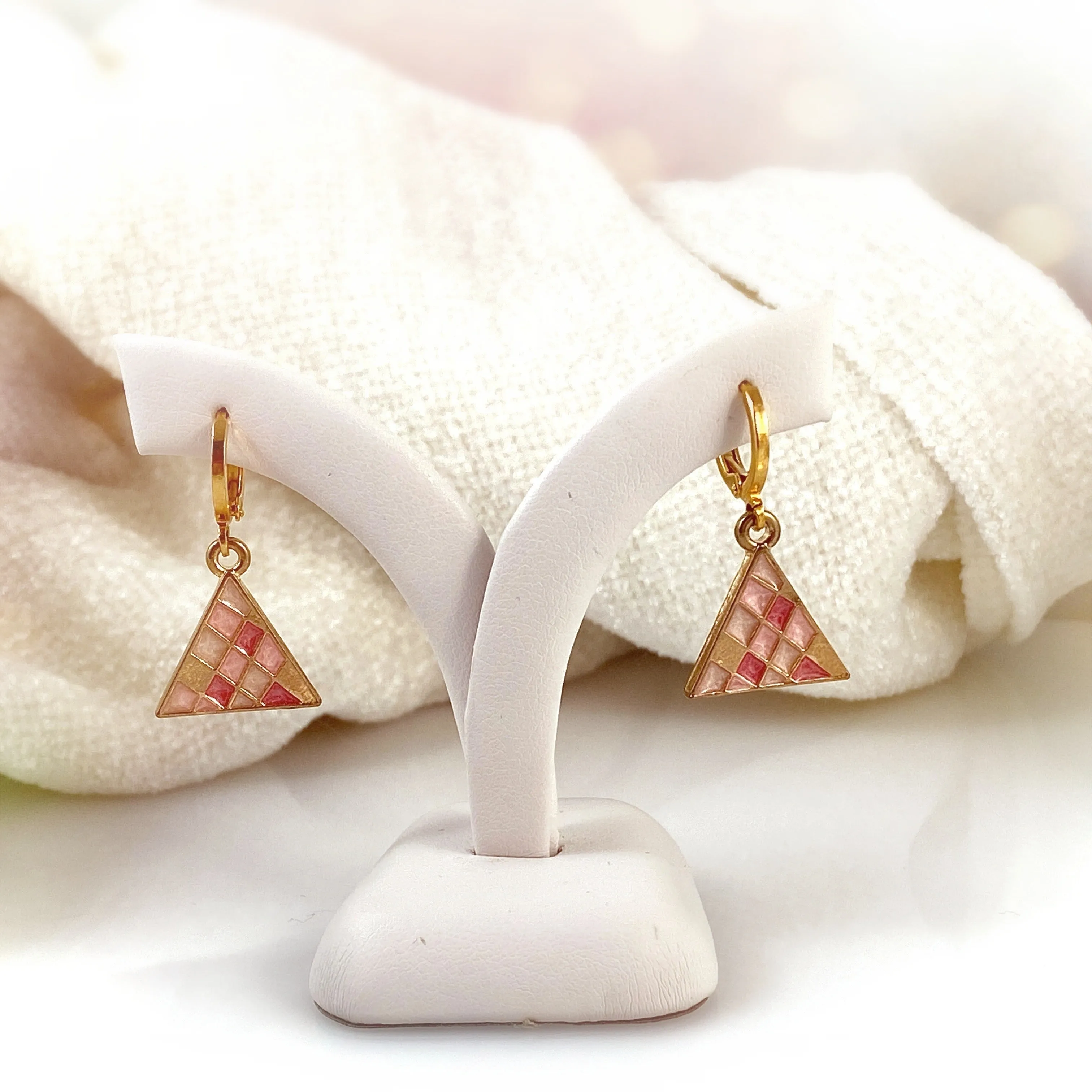 "Little Pyramid" Earrings (Various Colours)