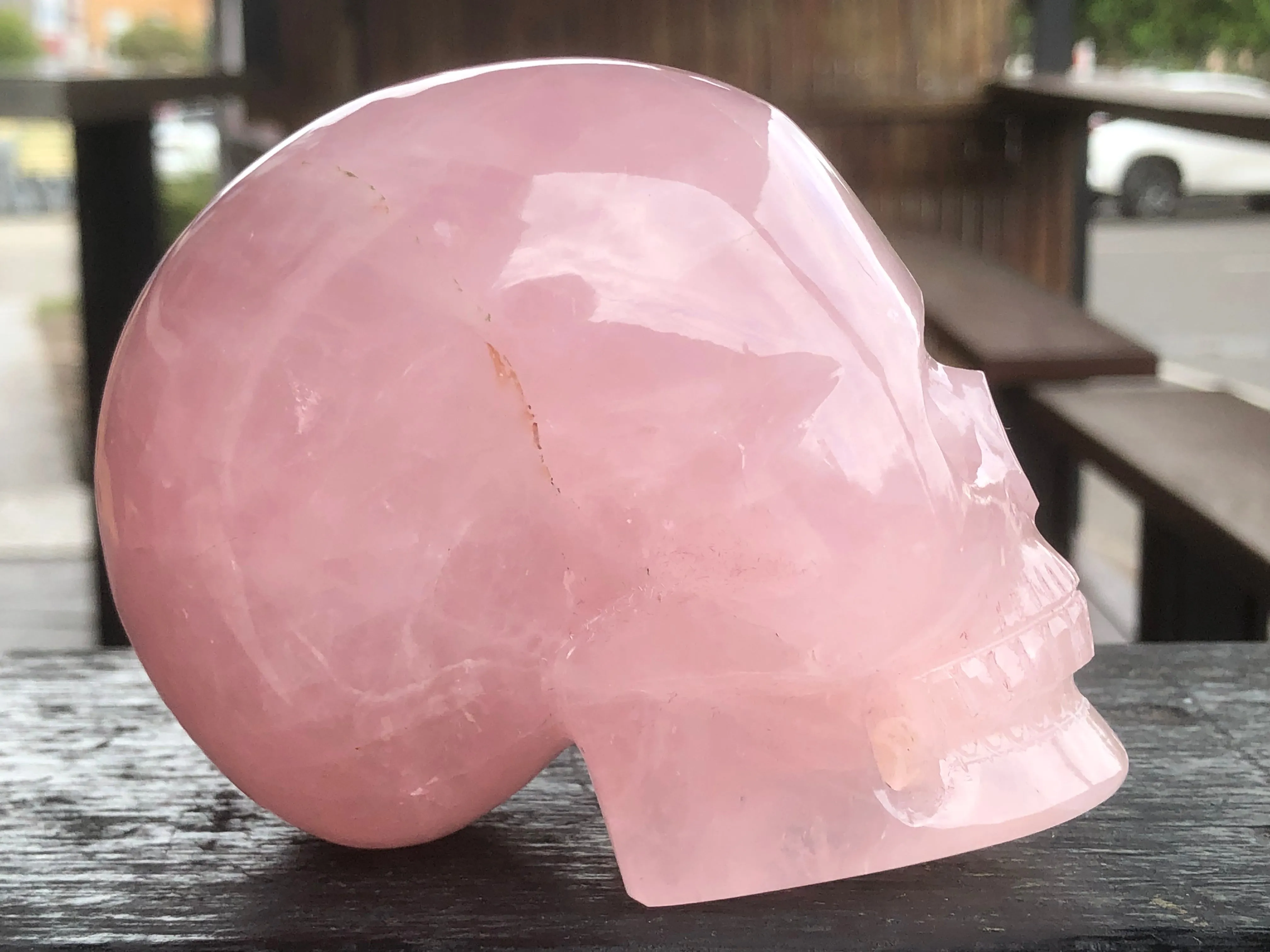 Rose Quartz Skull [1k1617]