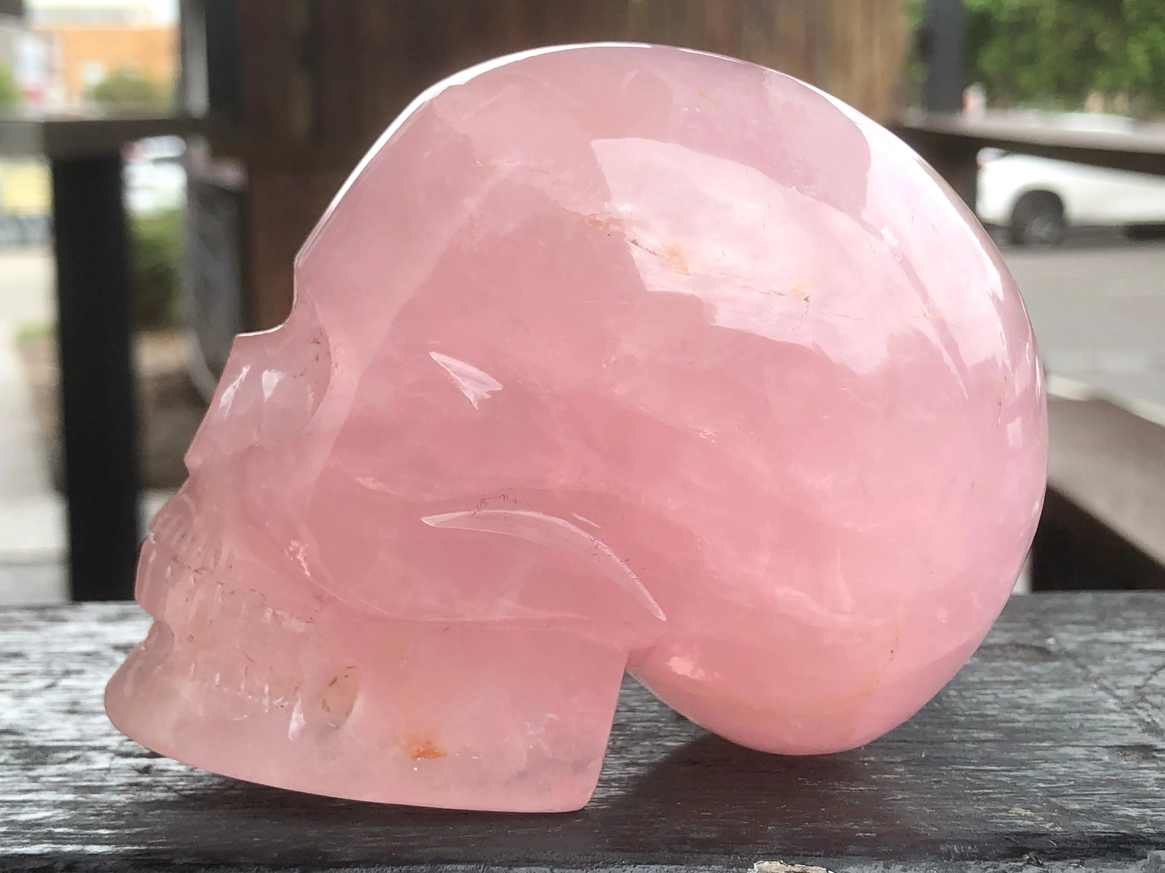 Rose Quartz Skull [1k1617]