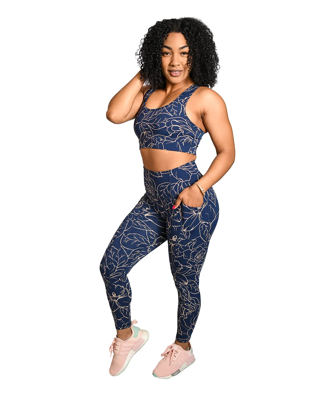 Royal Roses Sports Bra