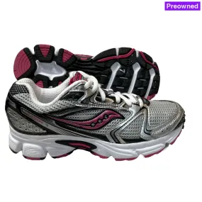 Saucony •Cohesion 5• Running Shoe • Silver/Black/Pink • 7 Wide - Preowned