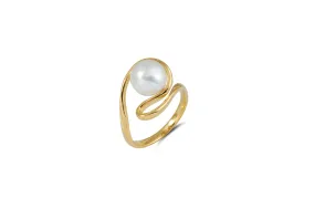 Talay Akoya Pearl Silhouette Ring